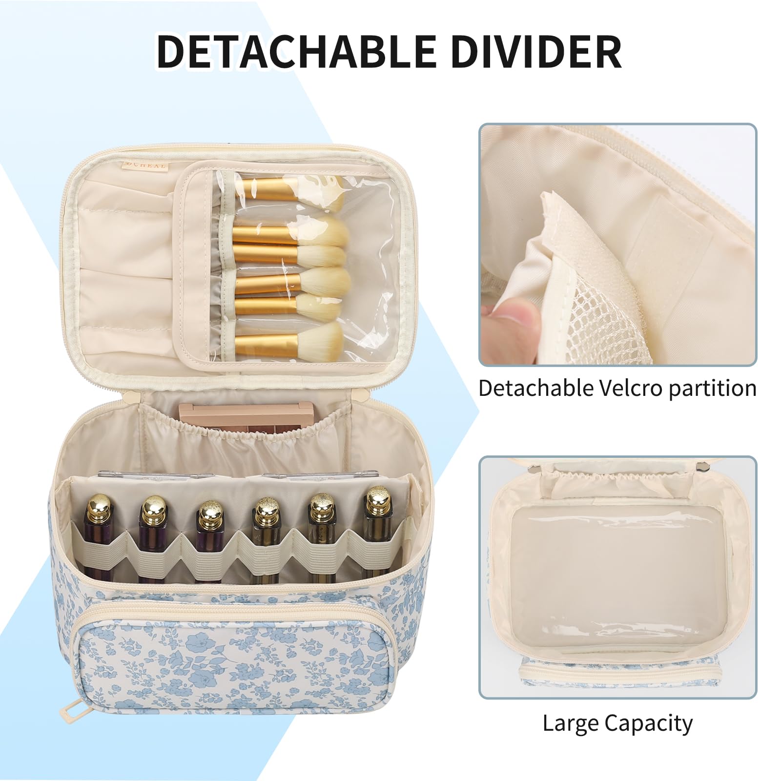 OCHEAL trousse-cosmetiques-poches-frontales pour petits outils, accès rapide.