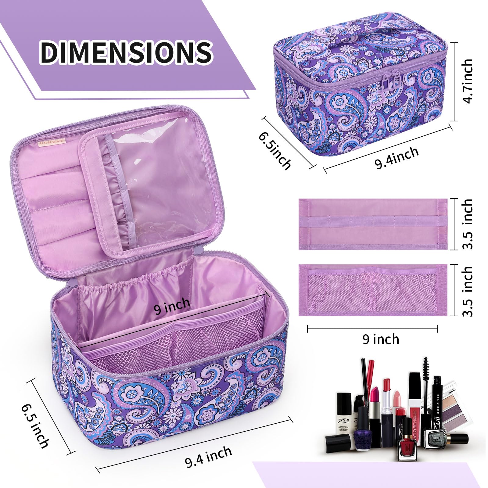 OCHEAL Dimensions environ 23,9 x 16,5 x 11,9 cm pour un transport facile.