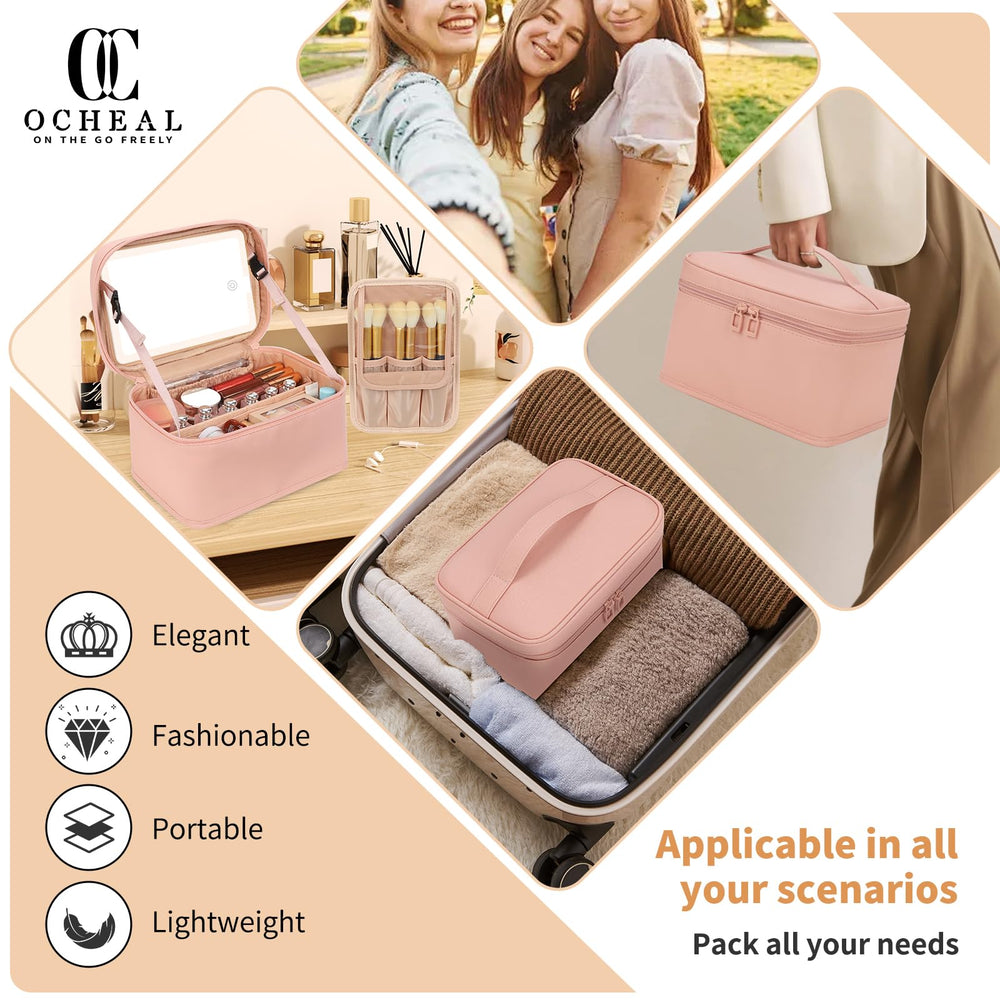 OCHEAL trousse-maquillage fermetures a glissieres, acces rapide