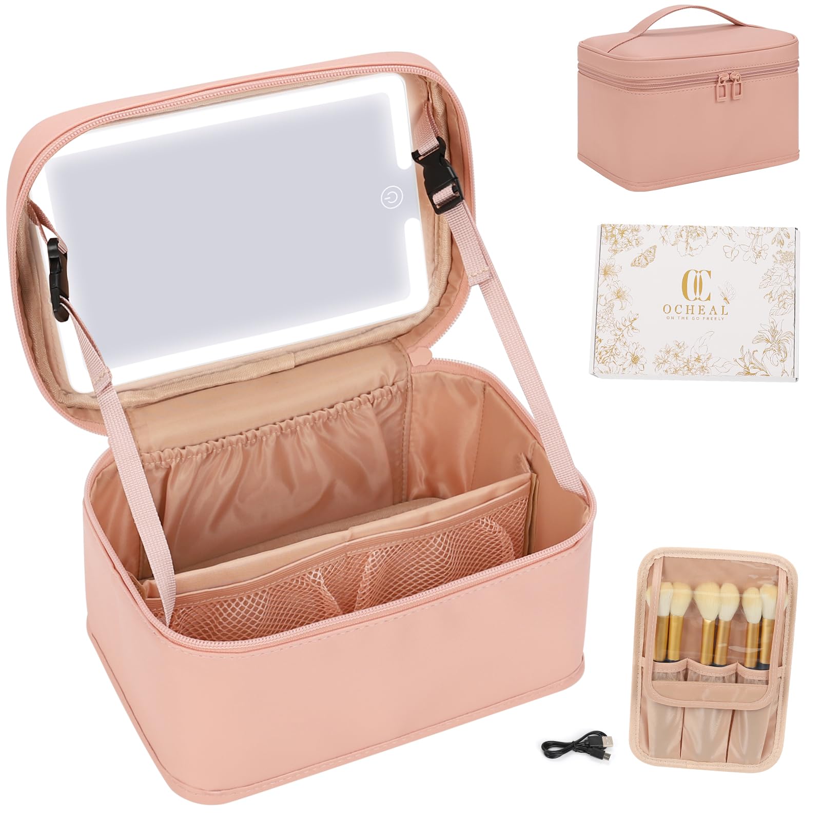 OCHEAL trousse-maquillage ideal en voyage, organisation pratique