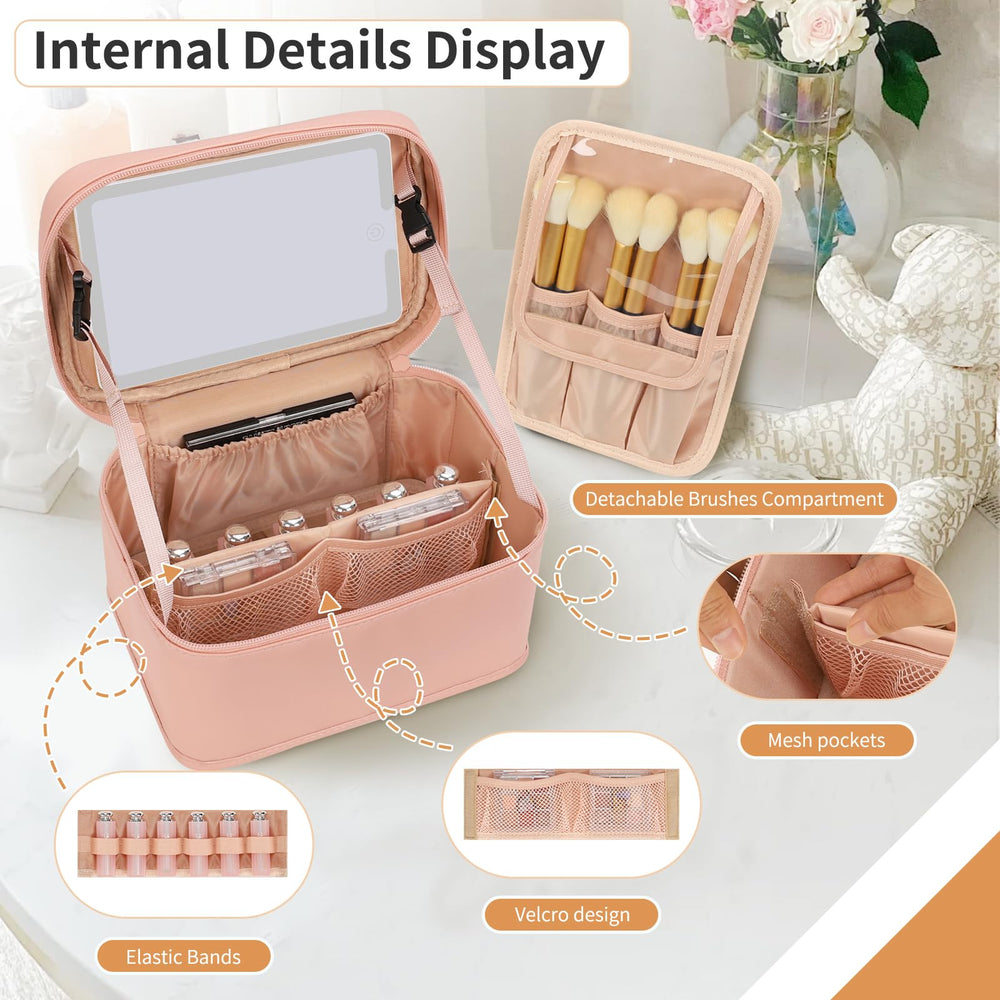 OCHEAL trousse-maquillage zone brosses dedie, protege pinceaux et evite le bazar