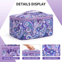 OCHEAL Trousse en cuir végétal imperméable protège vos produits en déplacement.