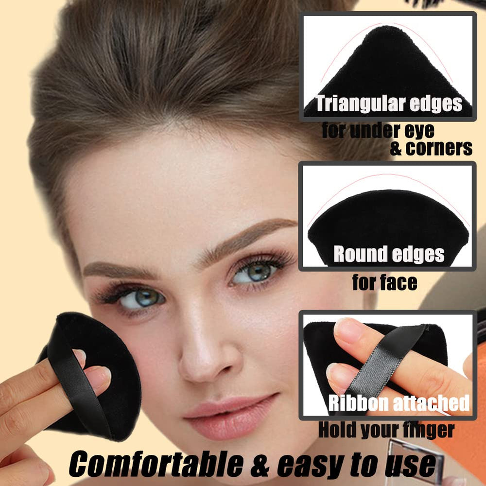 Ocim poudrier triangle usage sec humide : compatible avec plusieurs types de poudres.