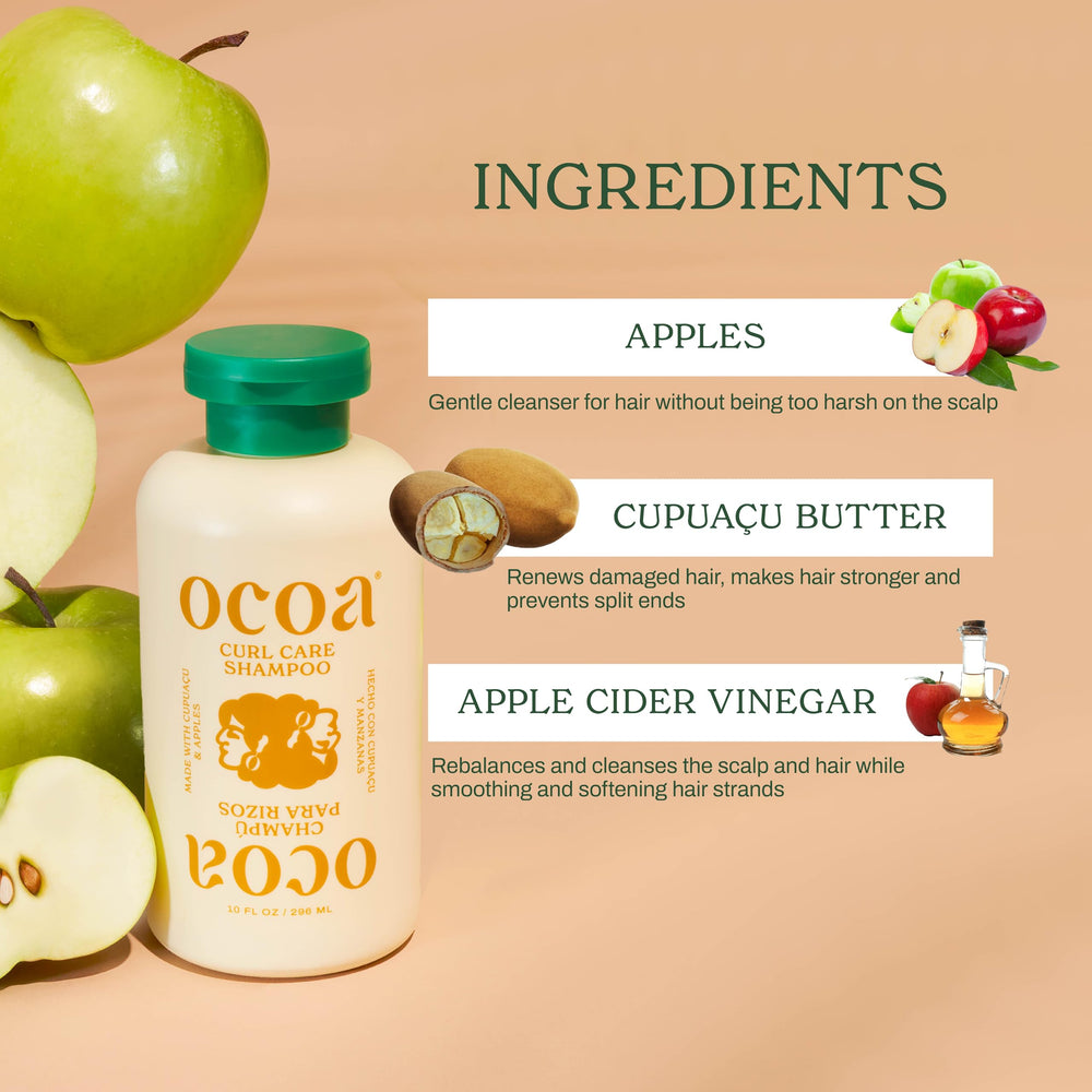 Vinaigre cidre pomme du Shampoing OCOA Beauté pour brillance naturelle