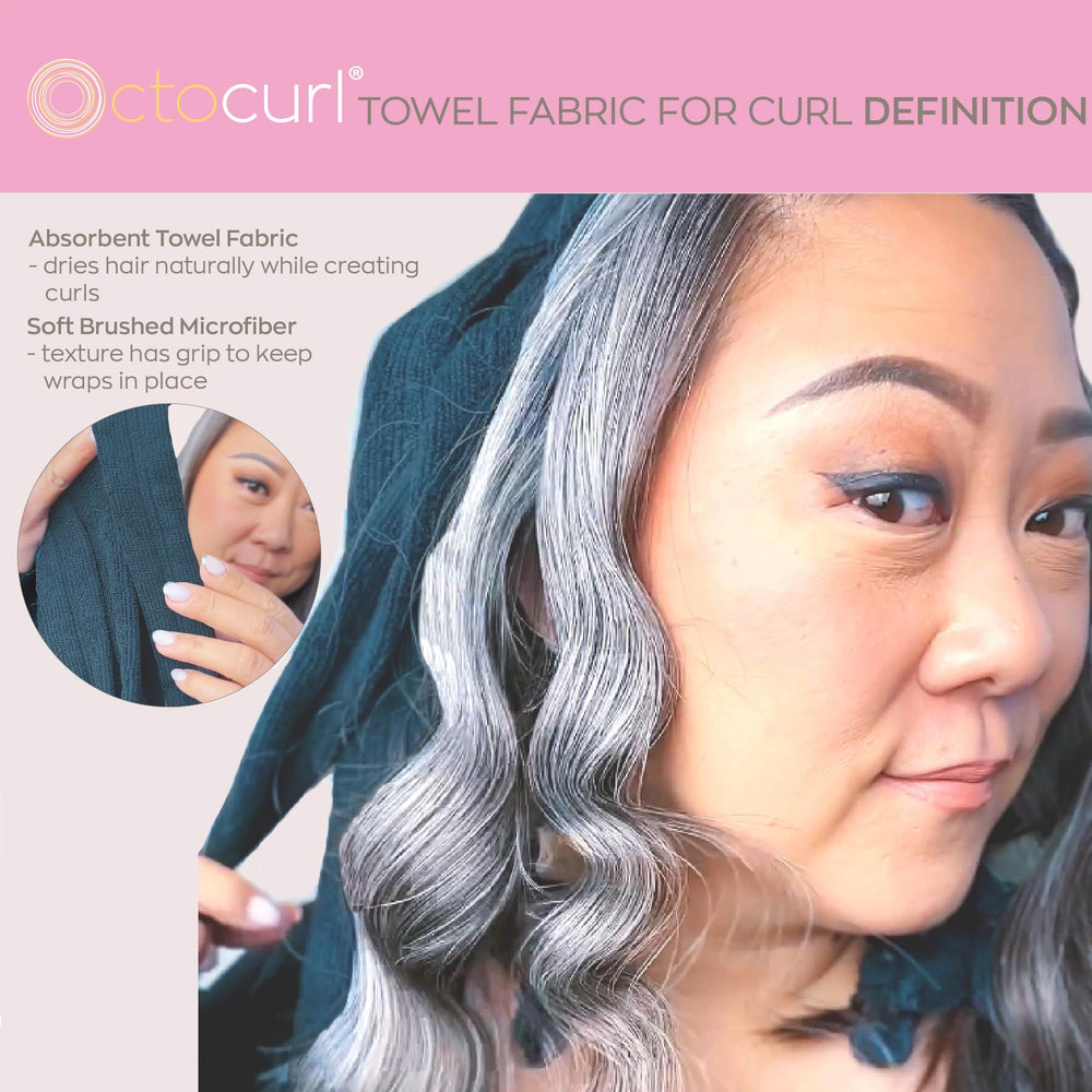 Octocurl microfibre blanche absorbe rapidement l'humidité pour sans chaleur