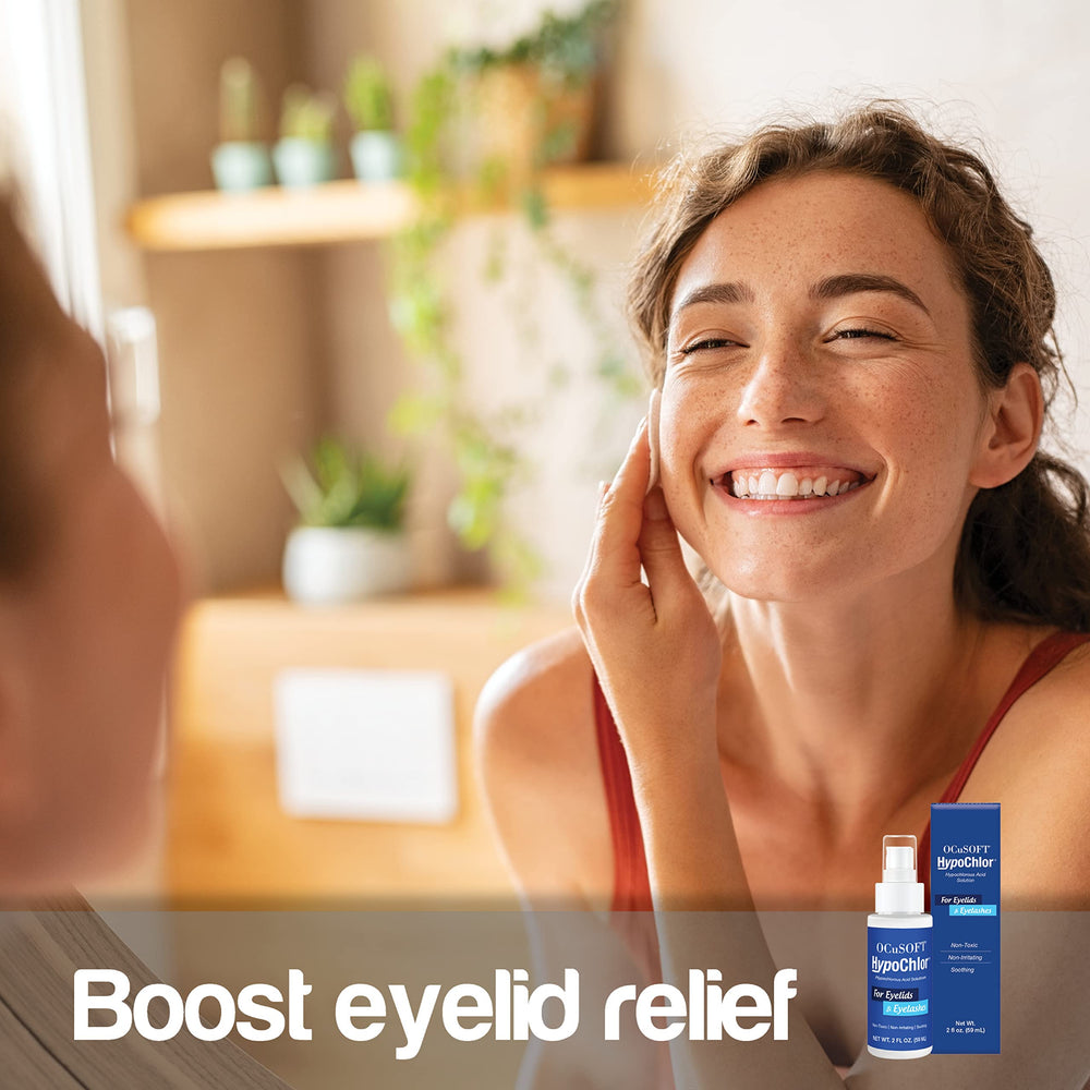 OCuSOFT HypoChlor Spray: flacon compact et sûr pour les yeux sensibles.