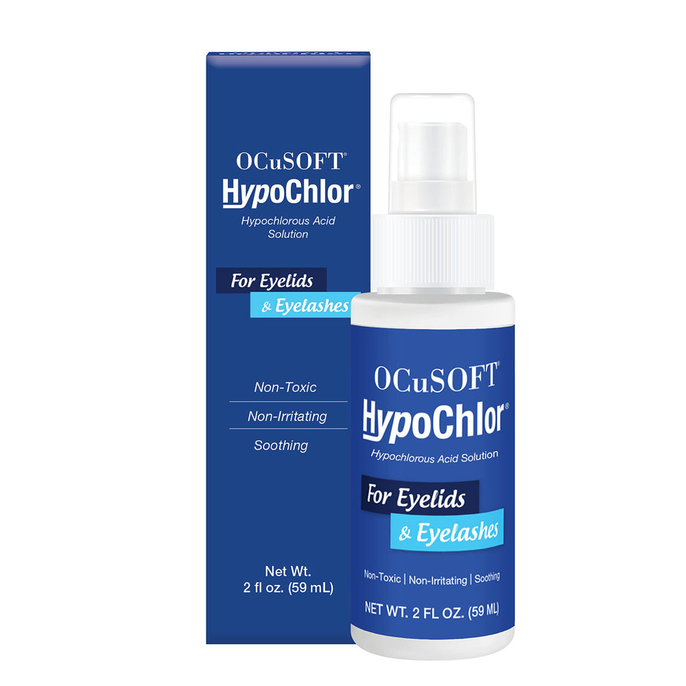 OCuSOFT HypoChlor Spray : flacon pratique pour nettoyer paupières et cils.