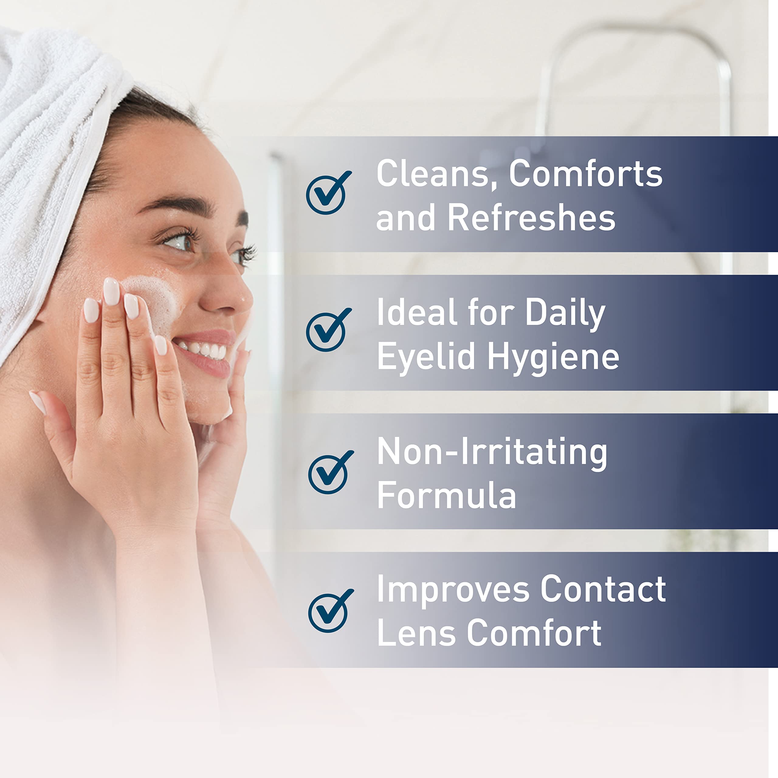 OCuSOFT Lid Scrub élimine maquillage et poussière autour des yeux