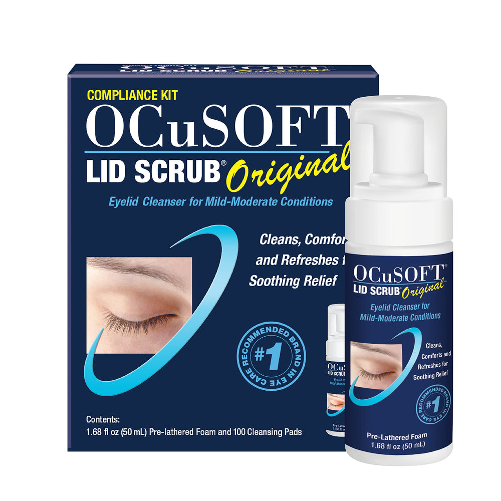 OCuSOFT Lid Scrub Original – pompe sur bouteille, nettoyage quotidien des paupières