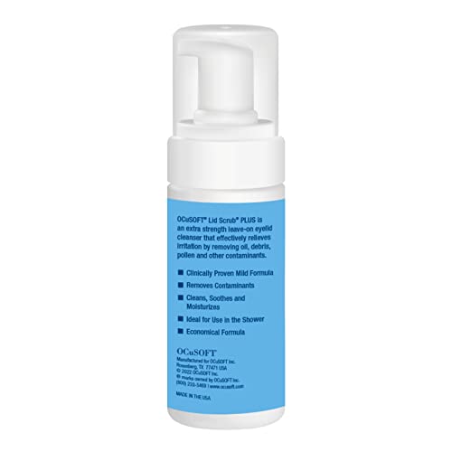 OCuSOFT Lid Scrub Plus: mousse instantanée facilitant le nettoyage sans rinçage