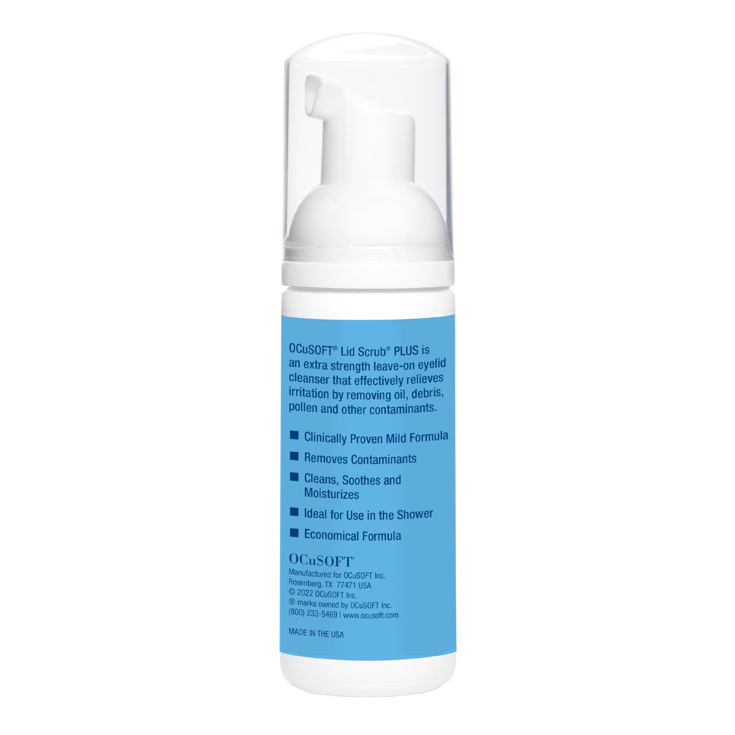 OCuSOFT Lid Scrub Plus: nettoyage des paupières et des cils en douceur