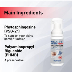 OCuSOFT Lid Scrub Plus Platinum, application facile pour paupières sensibles et nettes.
