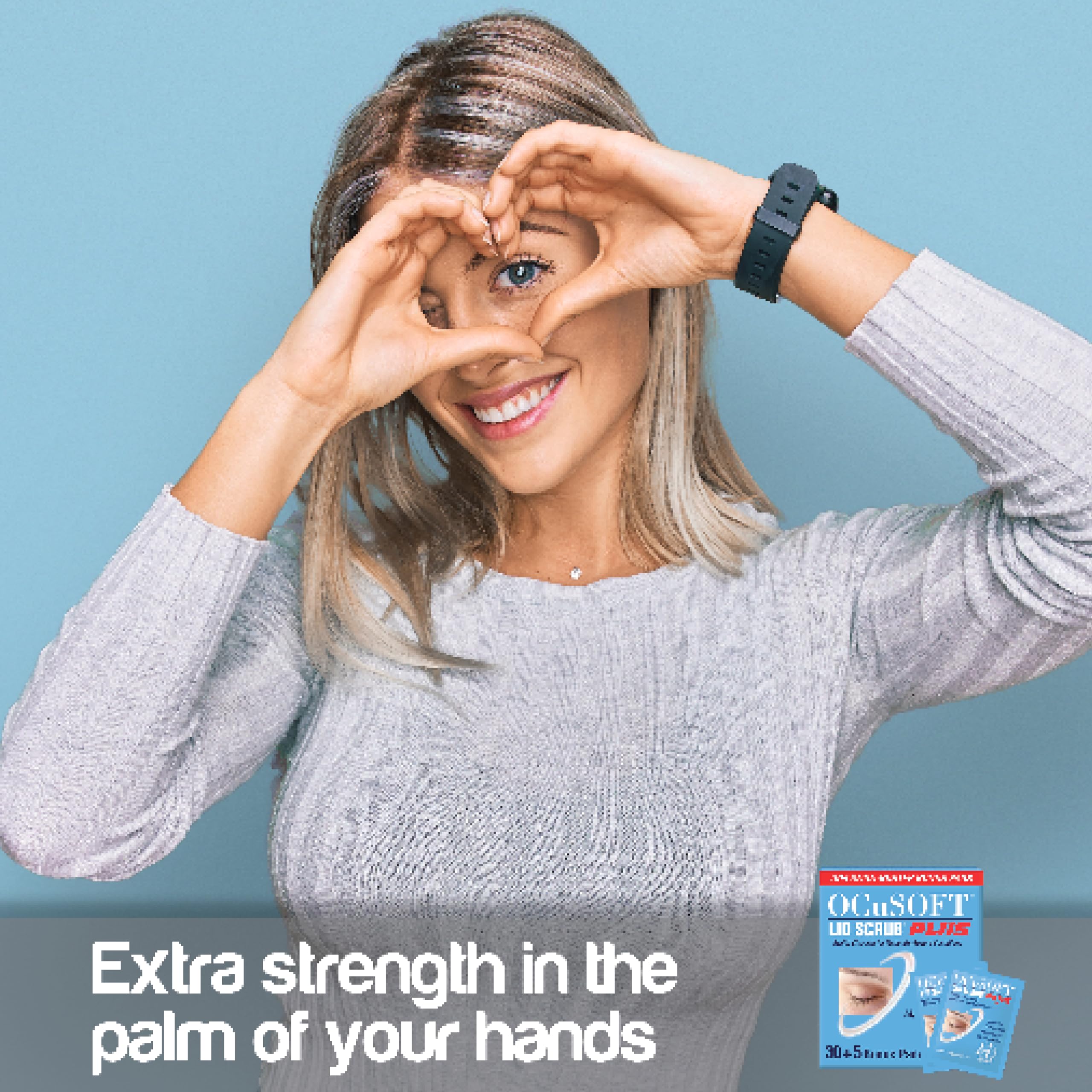 Routine douce autour des yeux avec OCuSOFT Lid Scrub Plus, prête à l'emploi