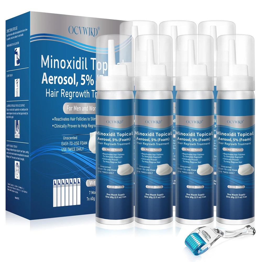OCVWJKD Mousse 5% Minoxidil sur le cuir chevelu pour densité capillaire.
