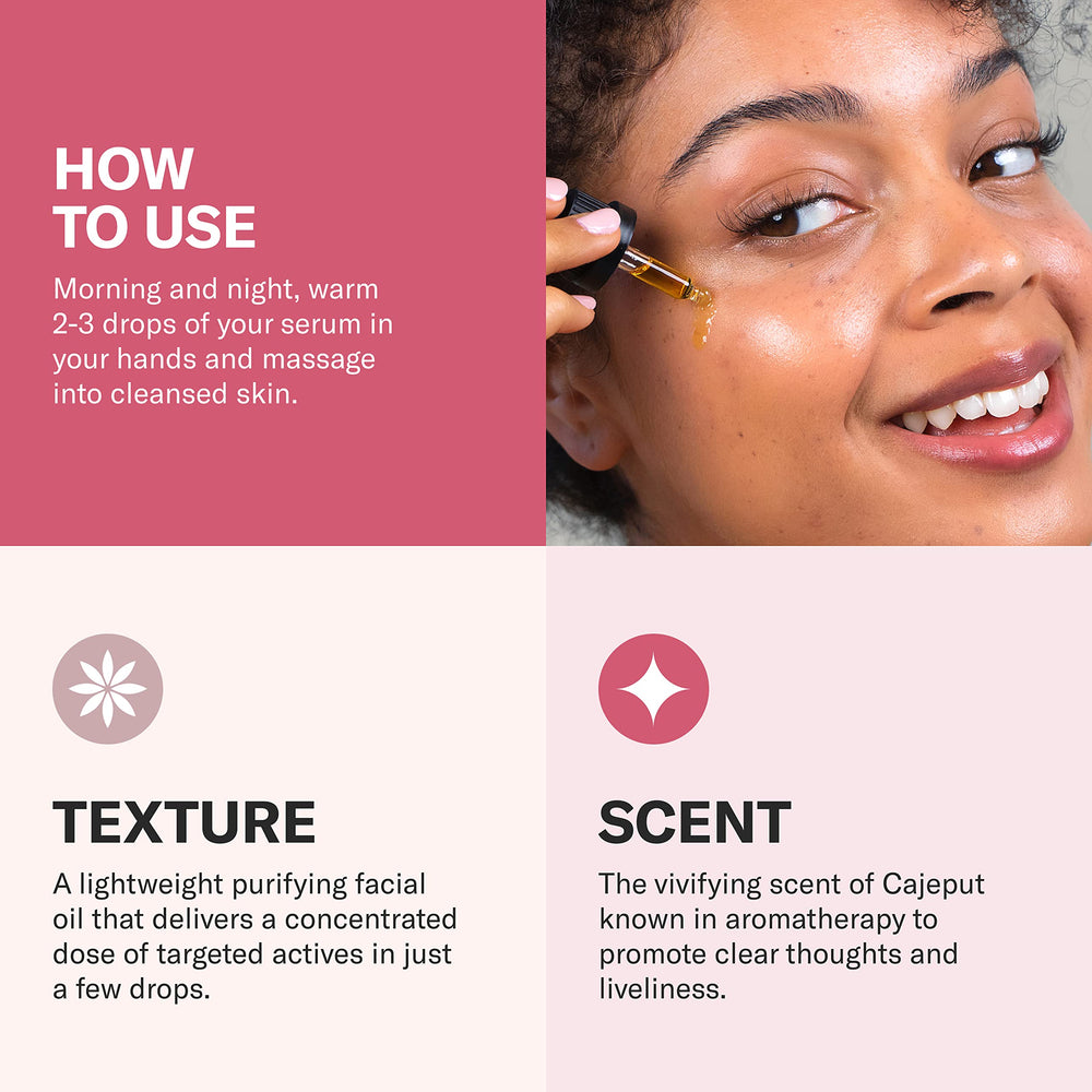 Odacité Sérum: huile essentielle de cajeput pour une peau claire