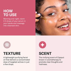 Odacité Sérum: huile essentielle de cajeput pour une peau claire