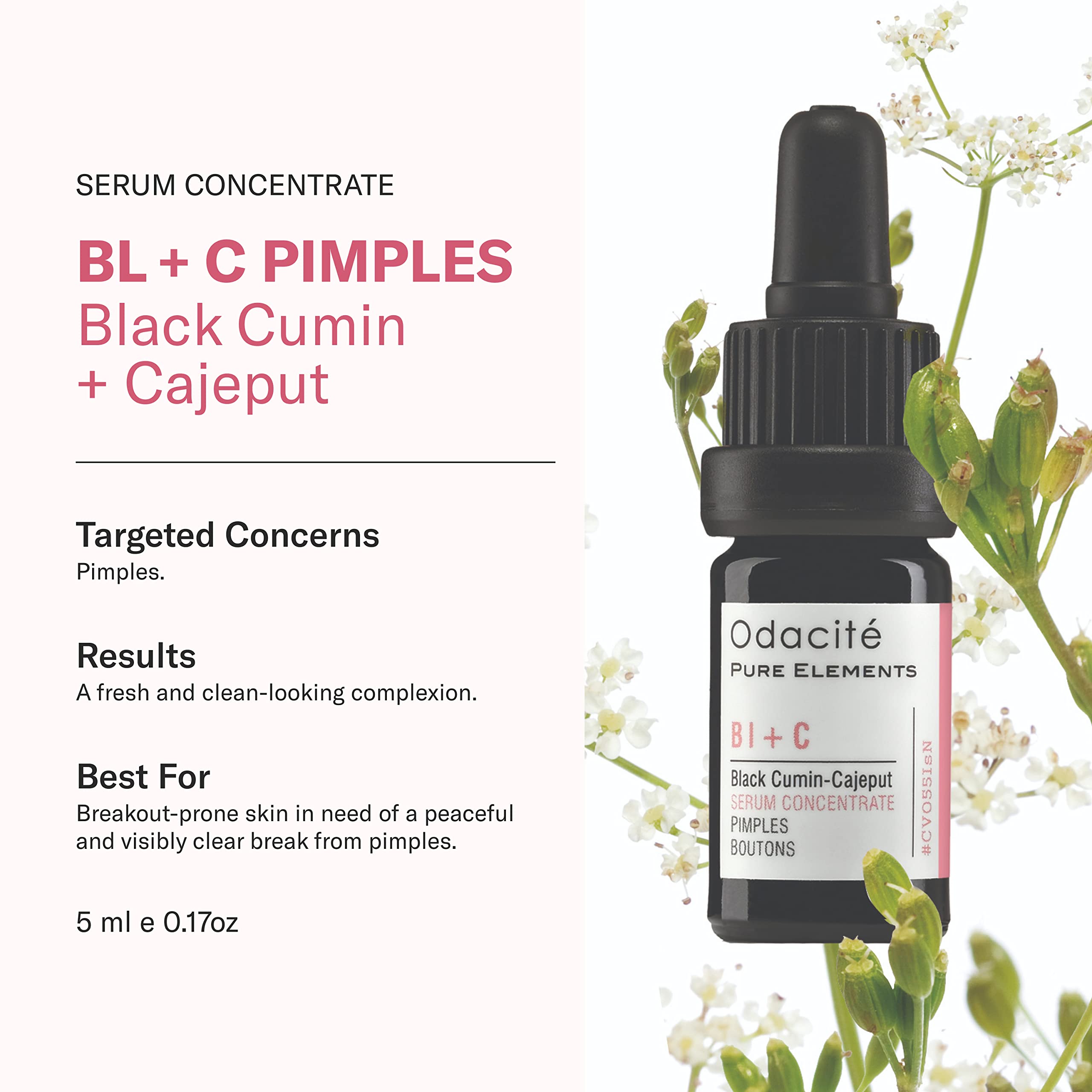 Application ciblée Odacité sur les boutons pour peau plus nette
