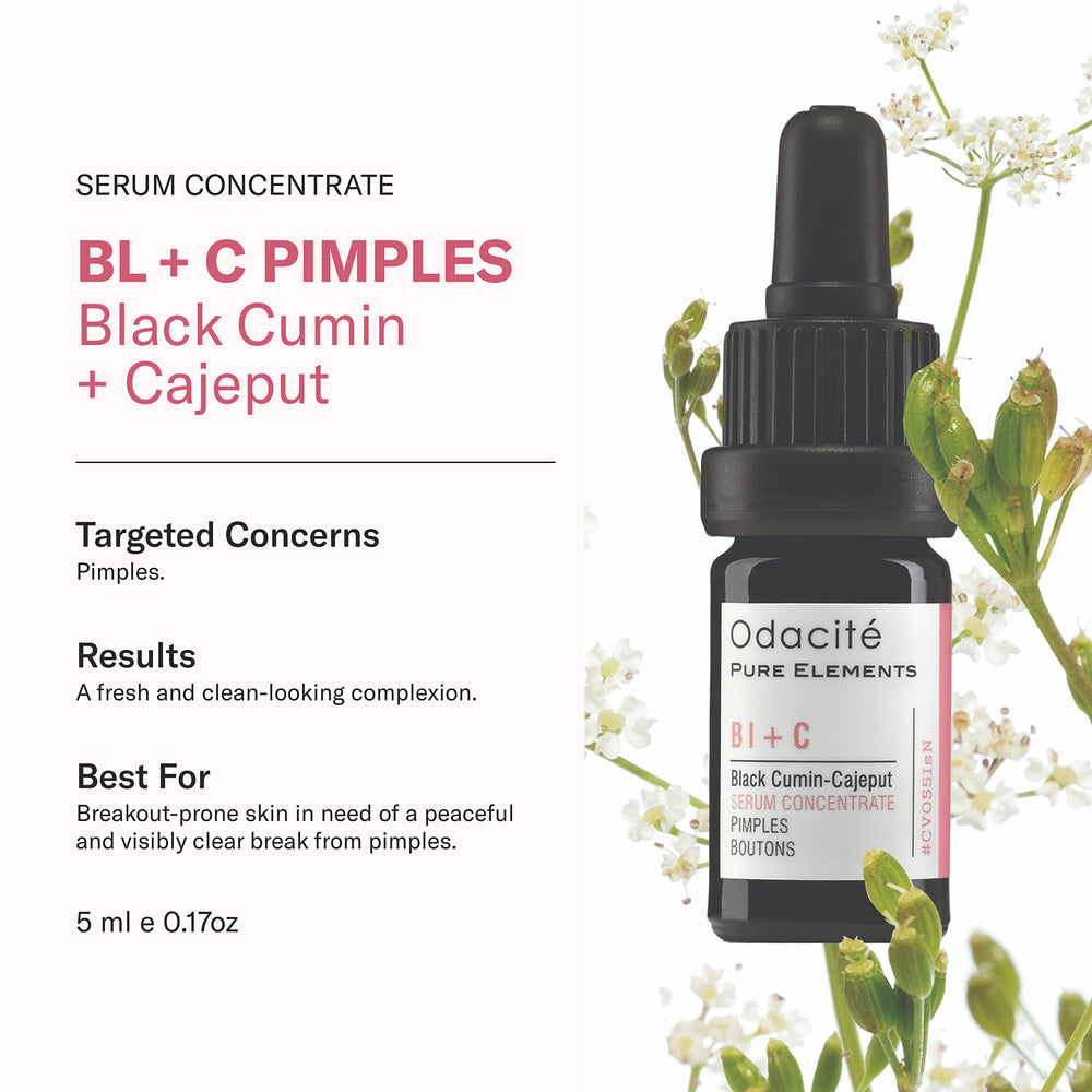 Application ciblée Odacité sur les boutons pour peau plus nette