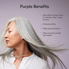 Odele bouteilles-shampooing-conditionneur violet : image duo pratique et routine capillaire.