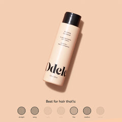 Odele Volume sans sulfates, cheveux nourris, démêlés et brillants.