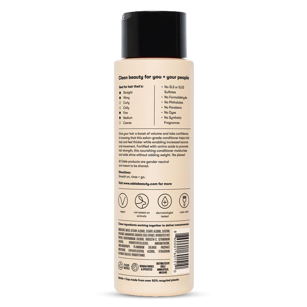Odele Volume, usage quotidien pour cheveux droites ou ondulés.