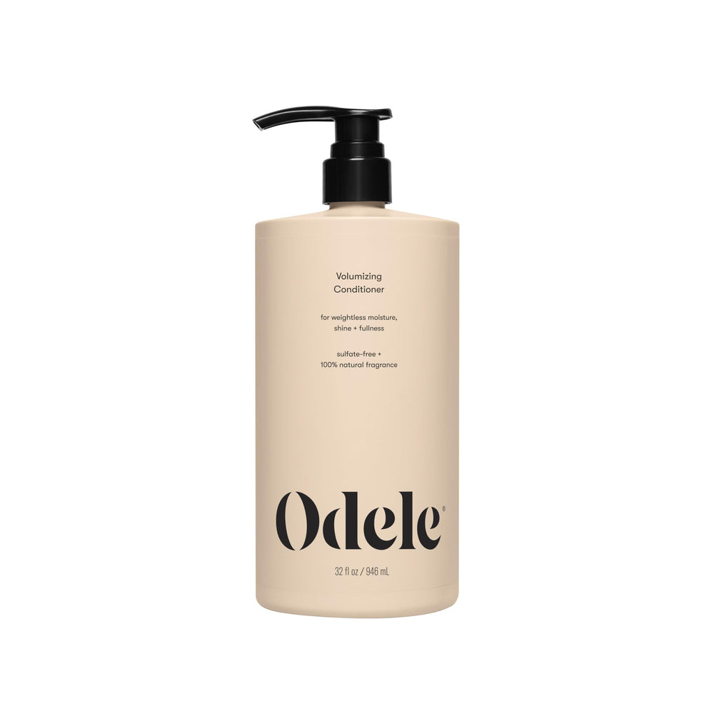 Conditionneur volumisant Odele, bouteille élégante, hydratation et volume.