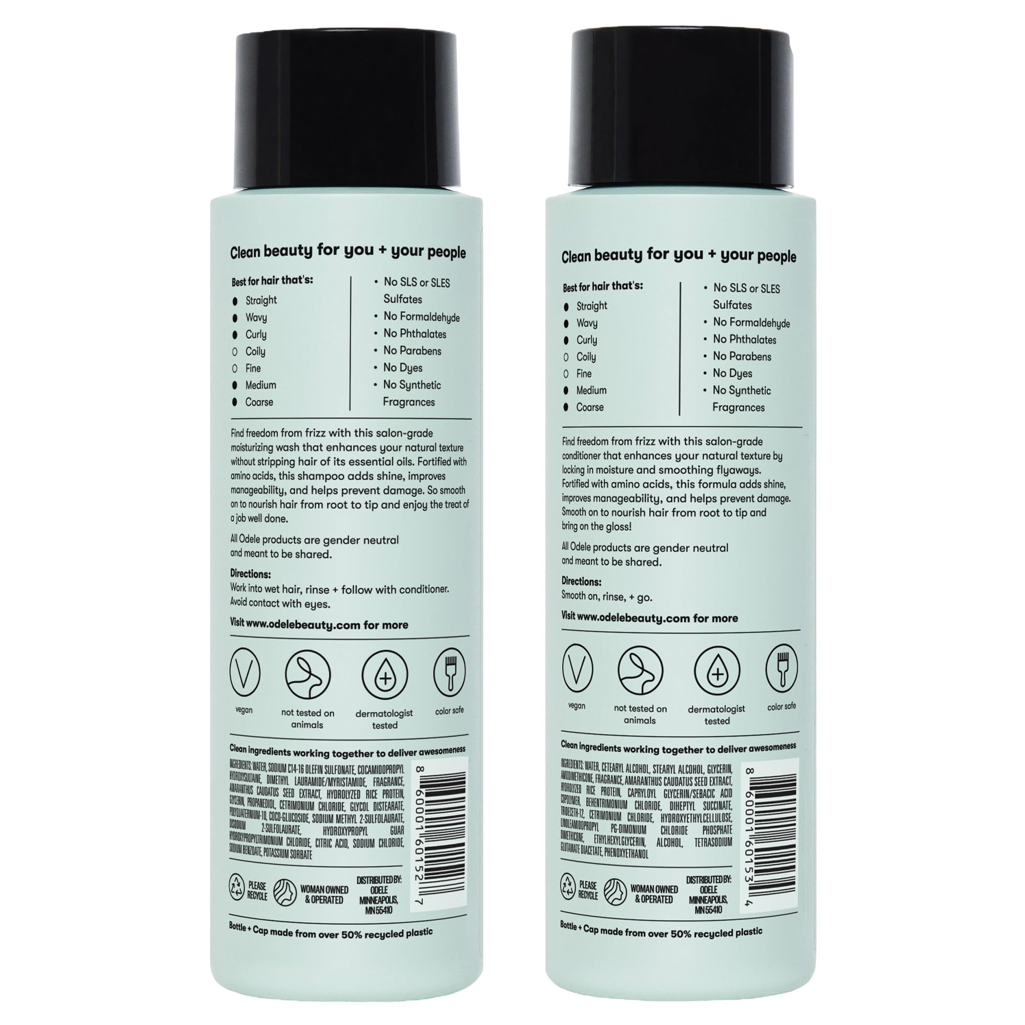 Formule sans sulfates et dermatologiquement testée pour la routine capillaire.