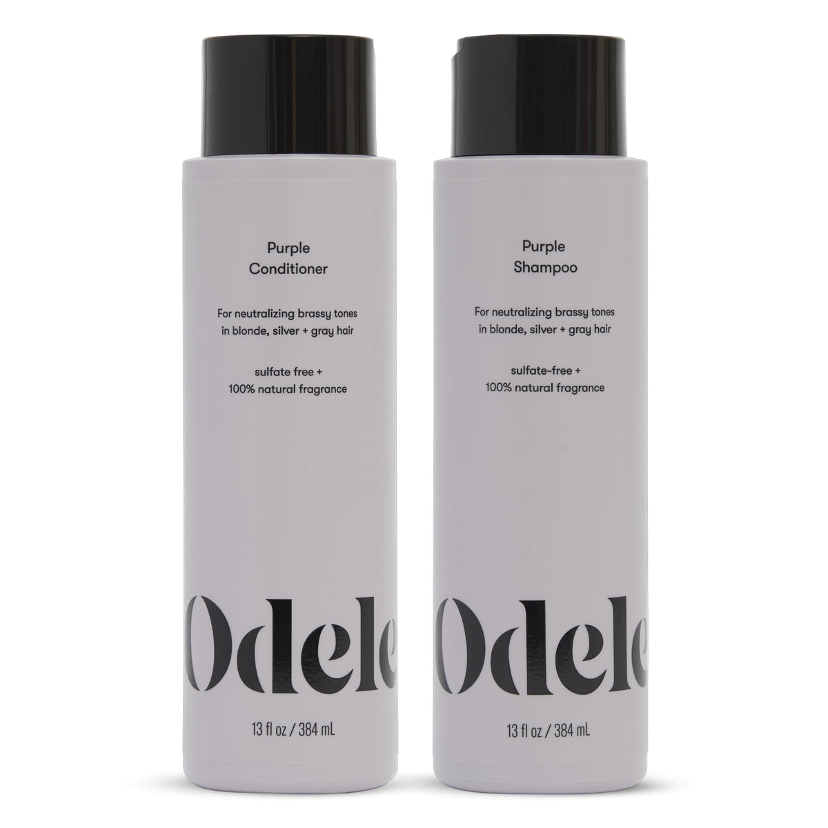 Odele kit-shampooing-conditionneur violet : duo neutralisant les reflets chauds sur cheveux blondes.
