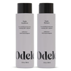 Odele kit-shampooing-conditionneur violet : duo neutralisant les reflets chauds sur cheveux blondes.