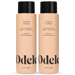 Odele Shampoing épaisseur - bouteille mise en valeur, densité potentielle pour cheveux fins.