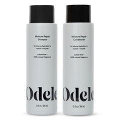 Odele shampooing hydratation réparatrice, bouteille visible, hydratation en profondeur.