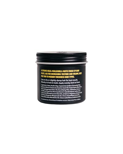 O'Douds Matte Paste – appliquée sur cheveux secs pour une tenue optimale.