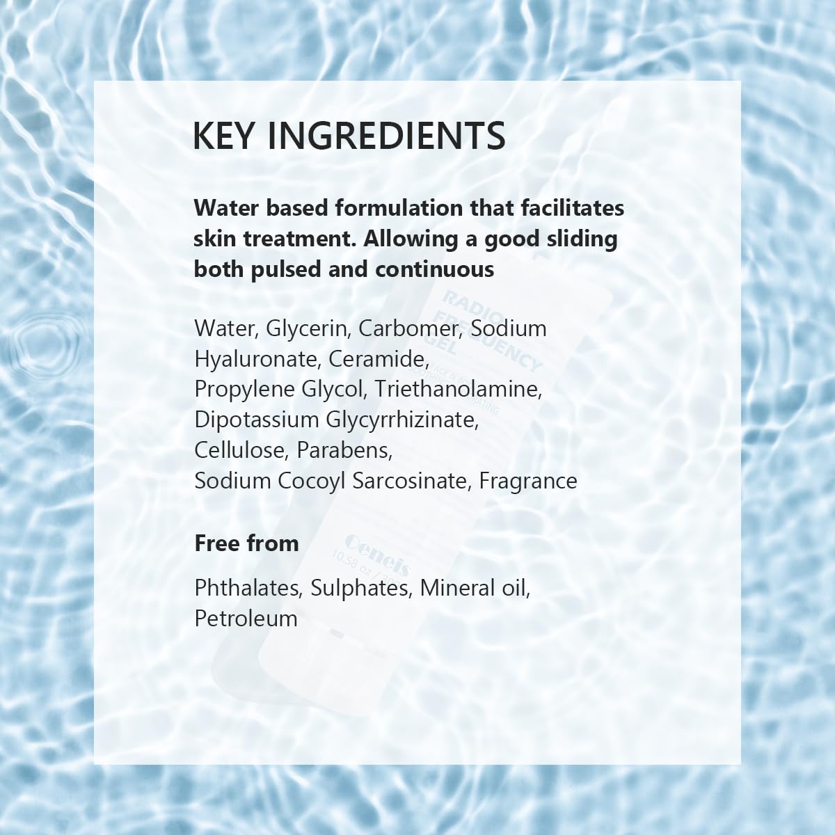 Gel hyaluronique Oeneis apaisant, hydrate et apaise la peau.