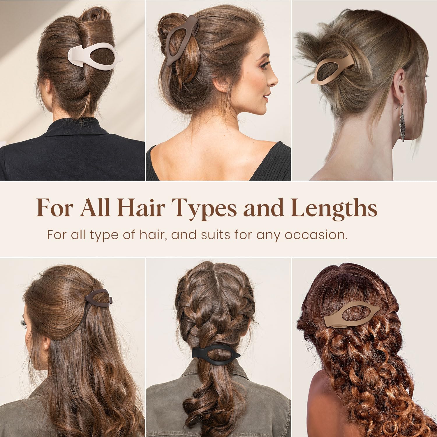 Pinces plat anti-glisse, tenue fiable sans tirer les cheveux