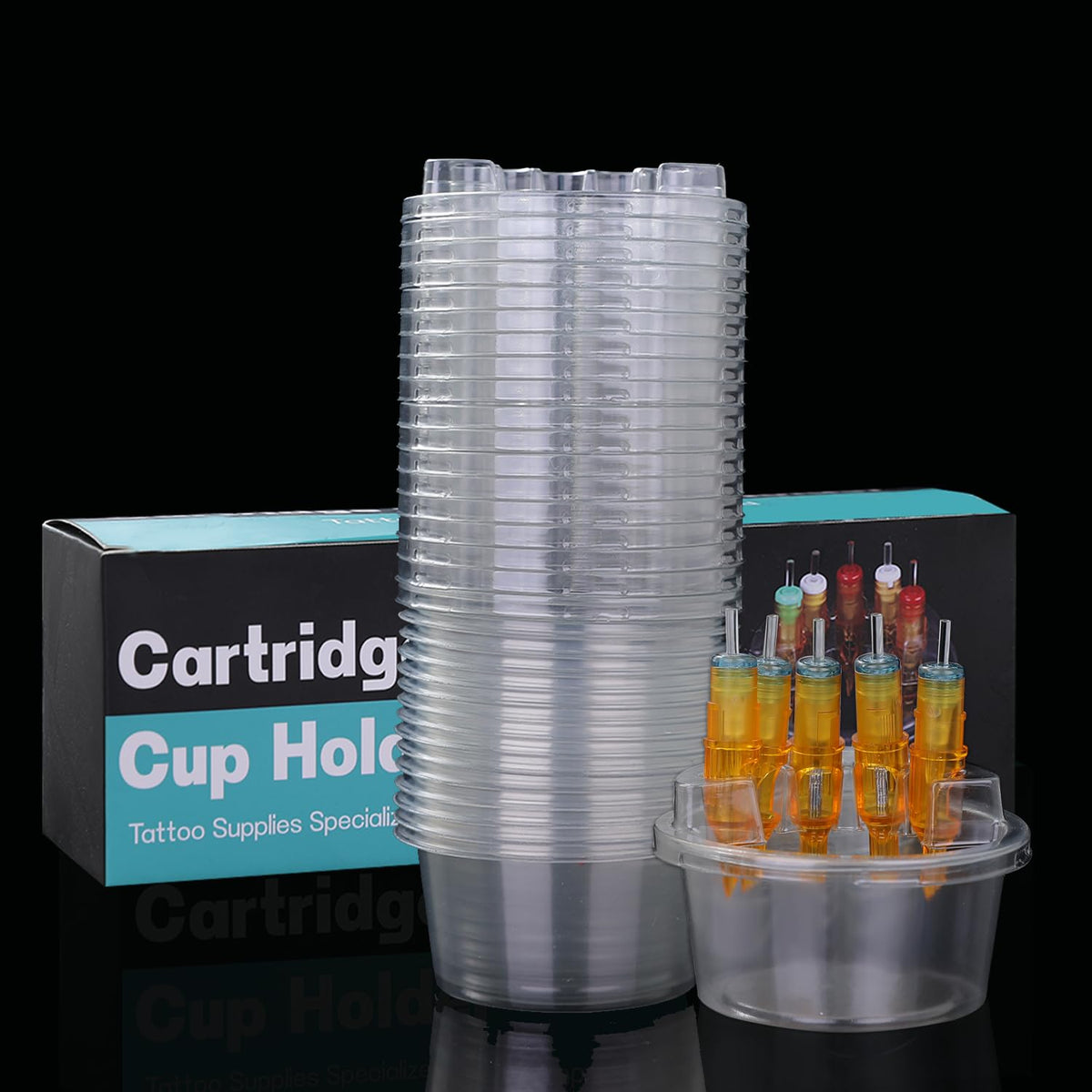 OFEYLE porte-tasse tatouage hive ensemble, pratique et hygiénique pour l’atelier.