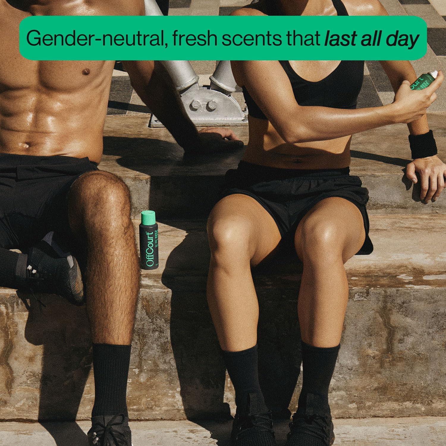 OffCourt long-lasting scent suitable for all-day wear.