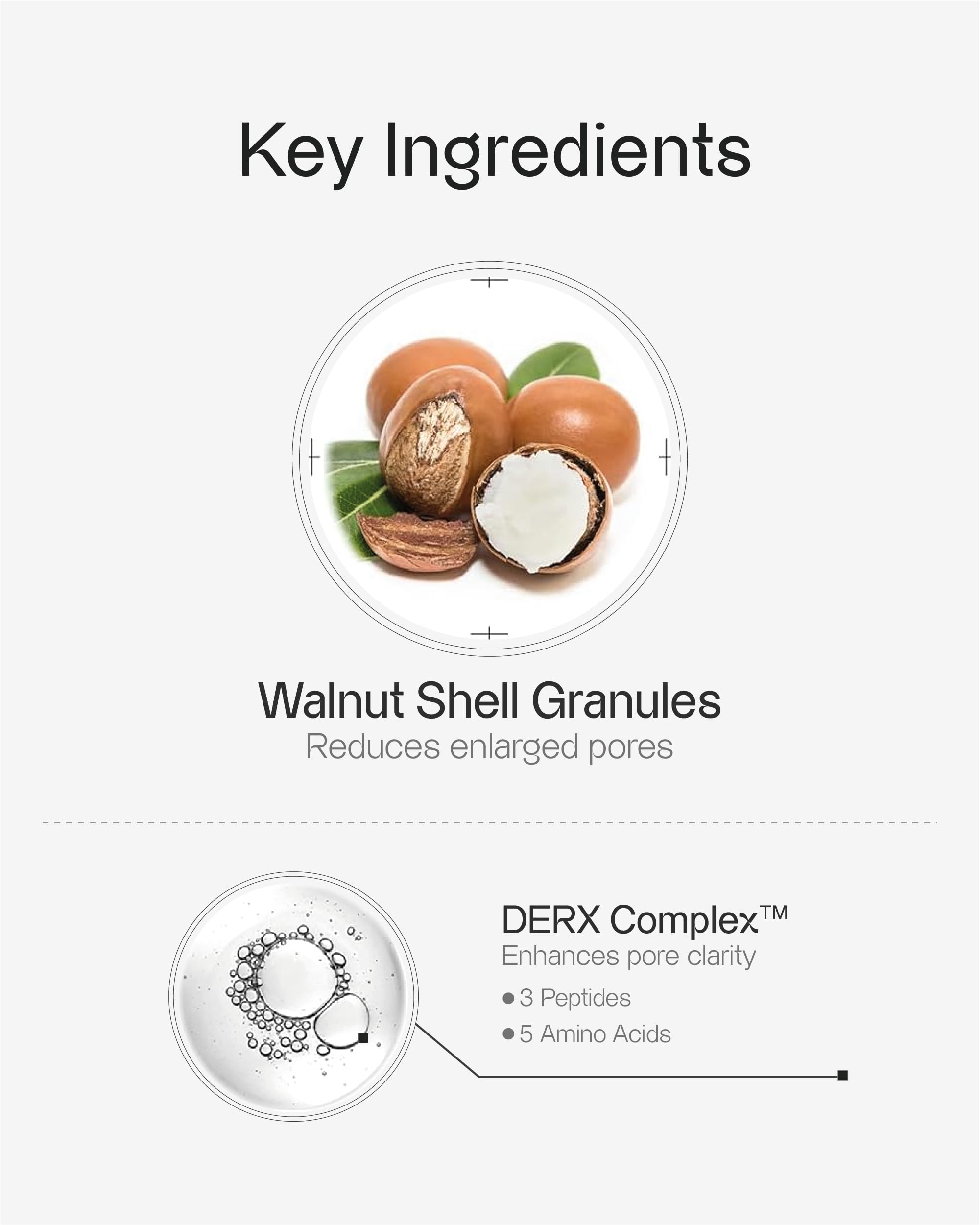 OGANACELL DERX Nettoyant – Pores nettoyés et peau plus lisse après utilisation.