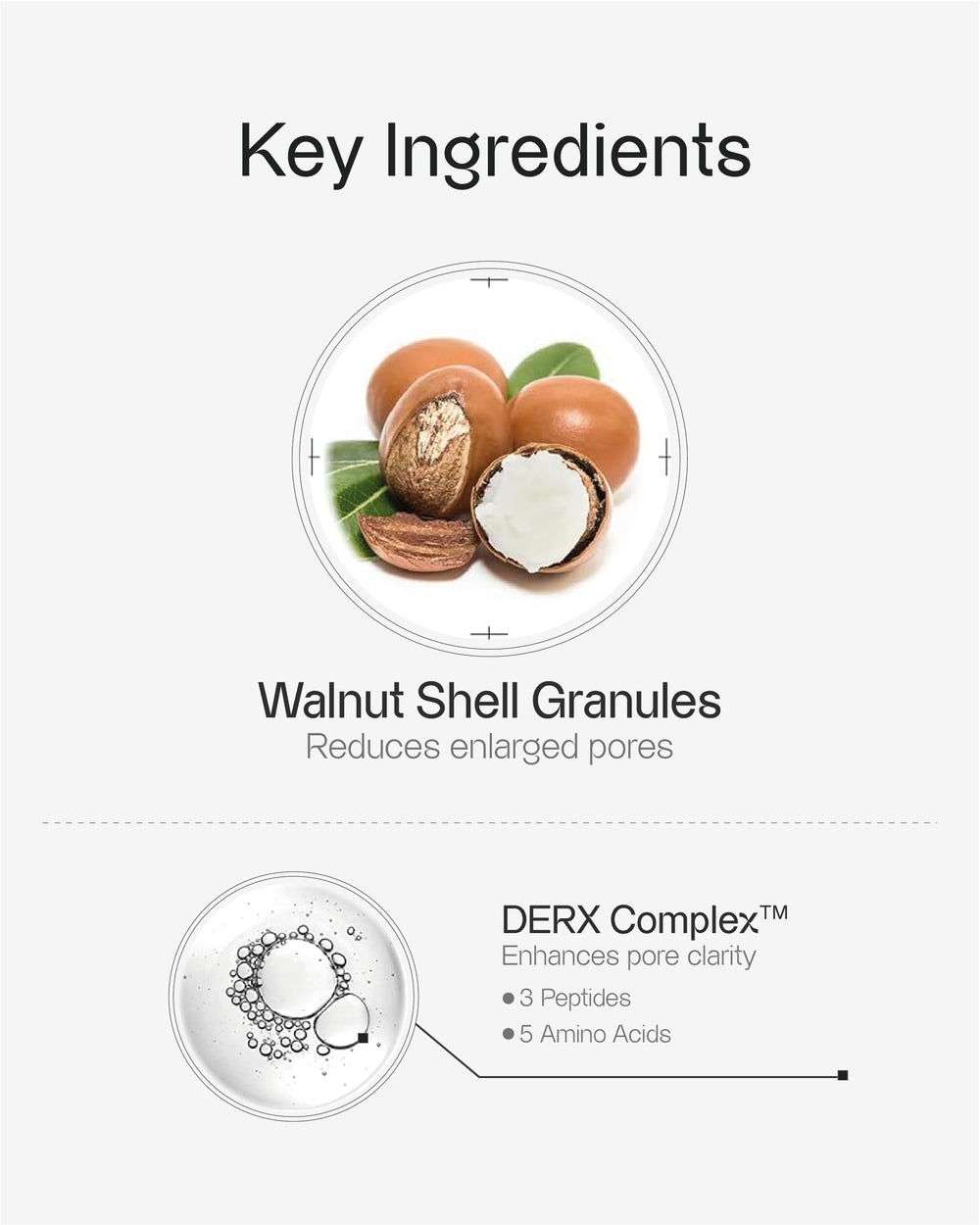OGANACELL DERX Nettoyant – Pores nettoyés et peau plus lisse après utilisation.