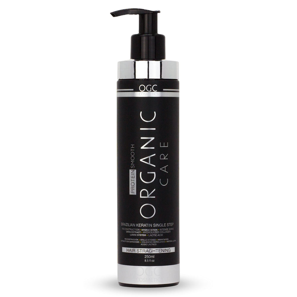 OGC Protéine Lisse – application crème pour cheveux soyeux et disciplinés.
