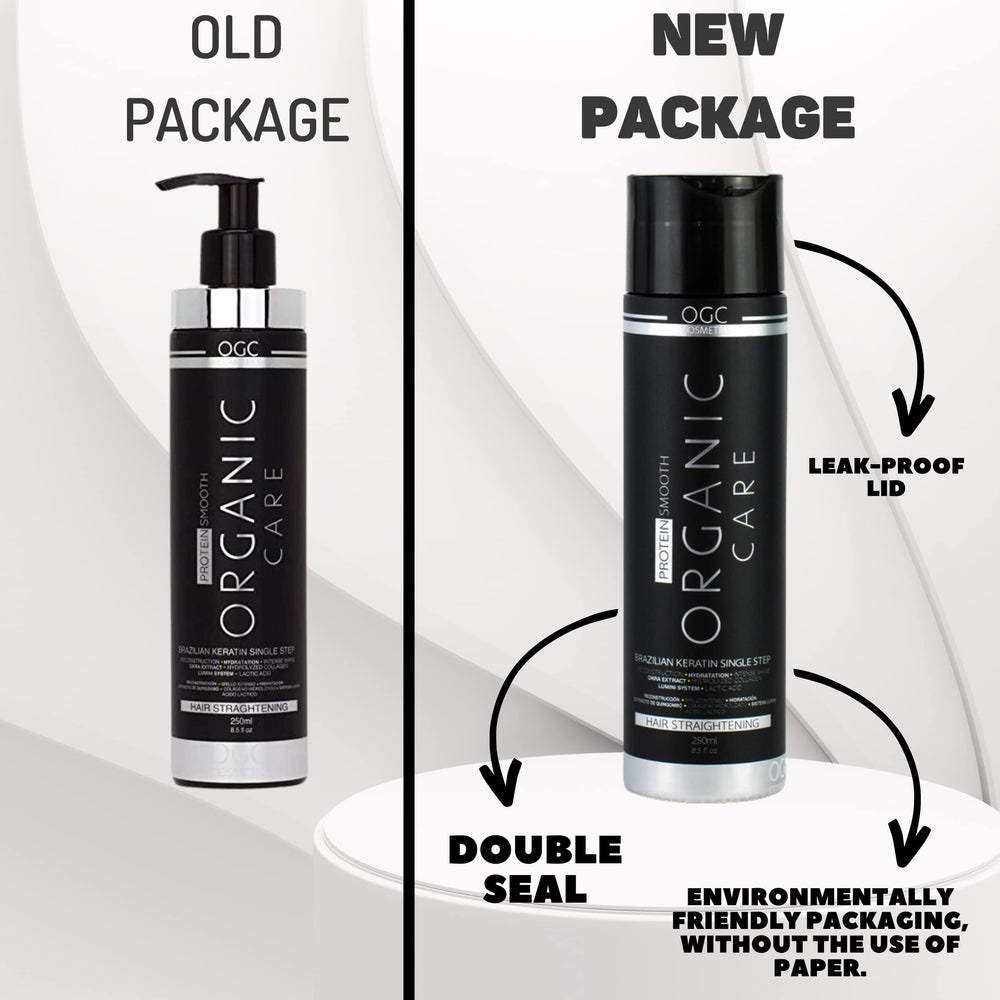 OGC Protéine Lisse – brillance naturelle et douceur après traitement.