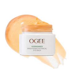 Baume pour les yeux Ogee dans son flacon, présentation élégante et pratique.