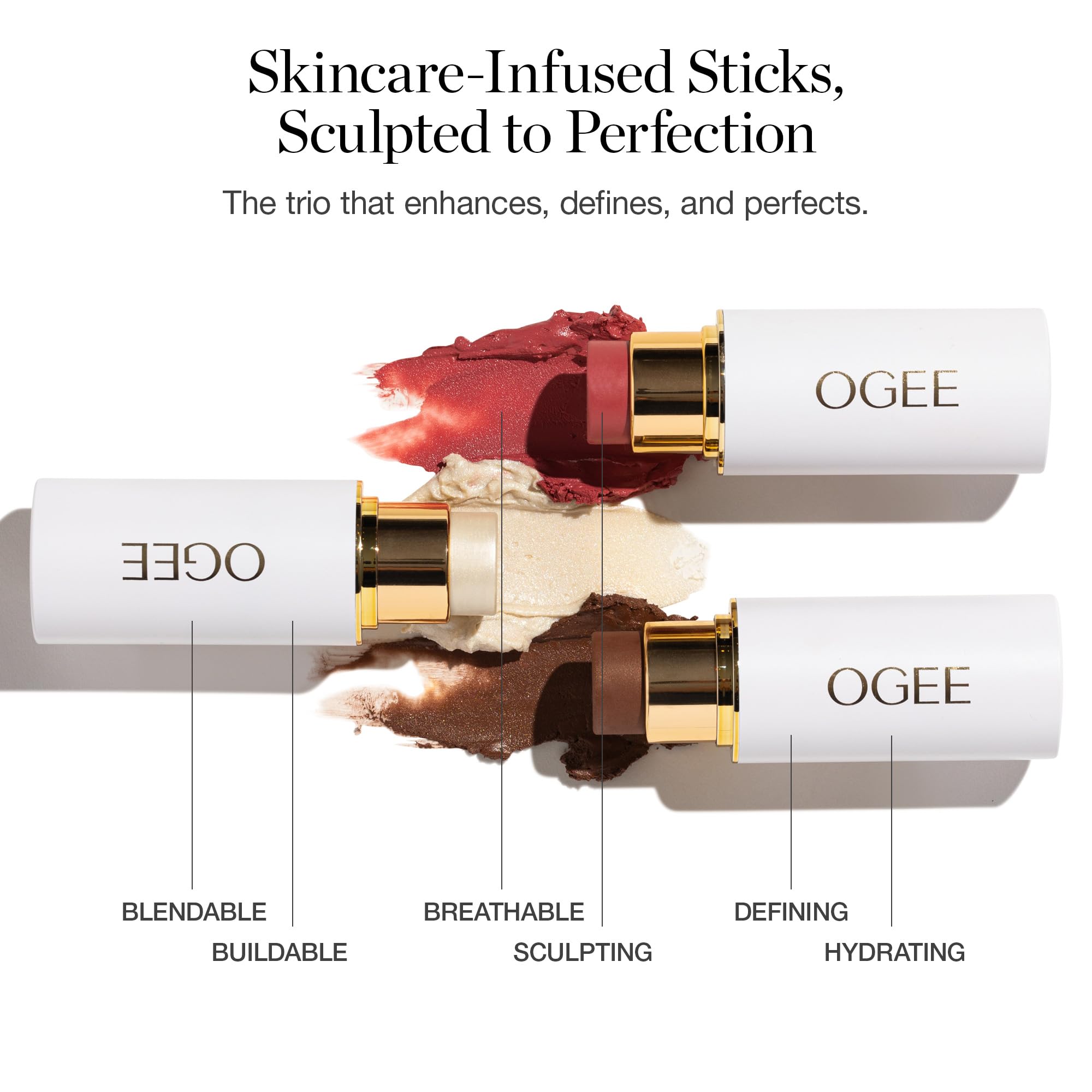 Boîte Ogee Trio Crystal Visage – coffret pratique et élégant