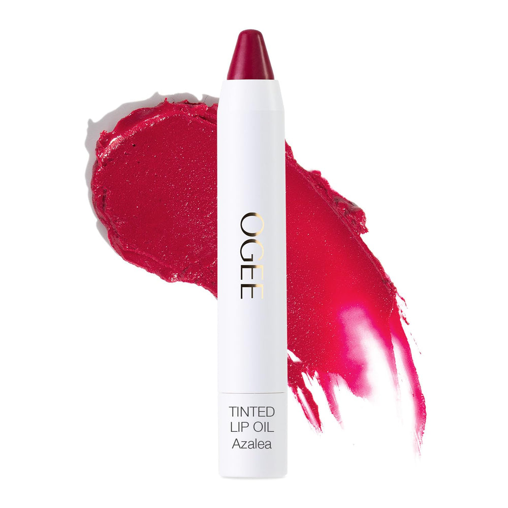 Ogee huile lèvres teinte Azalea – application facile et hydratation légère.