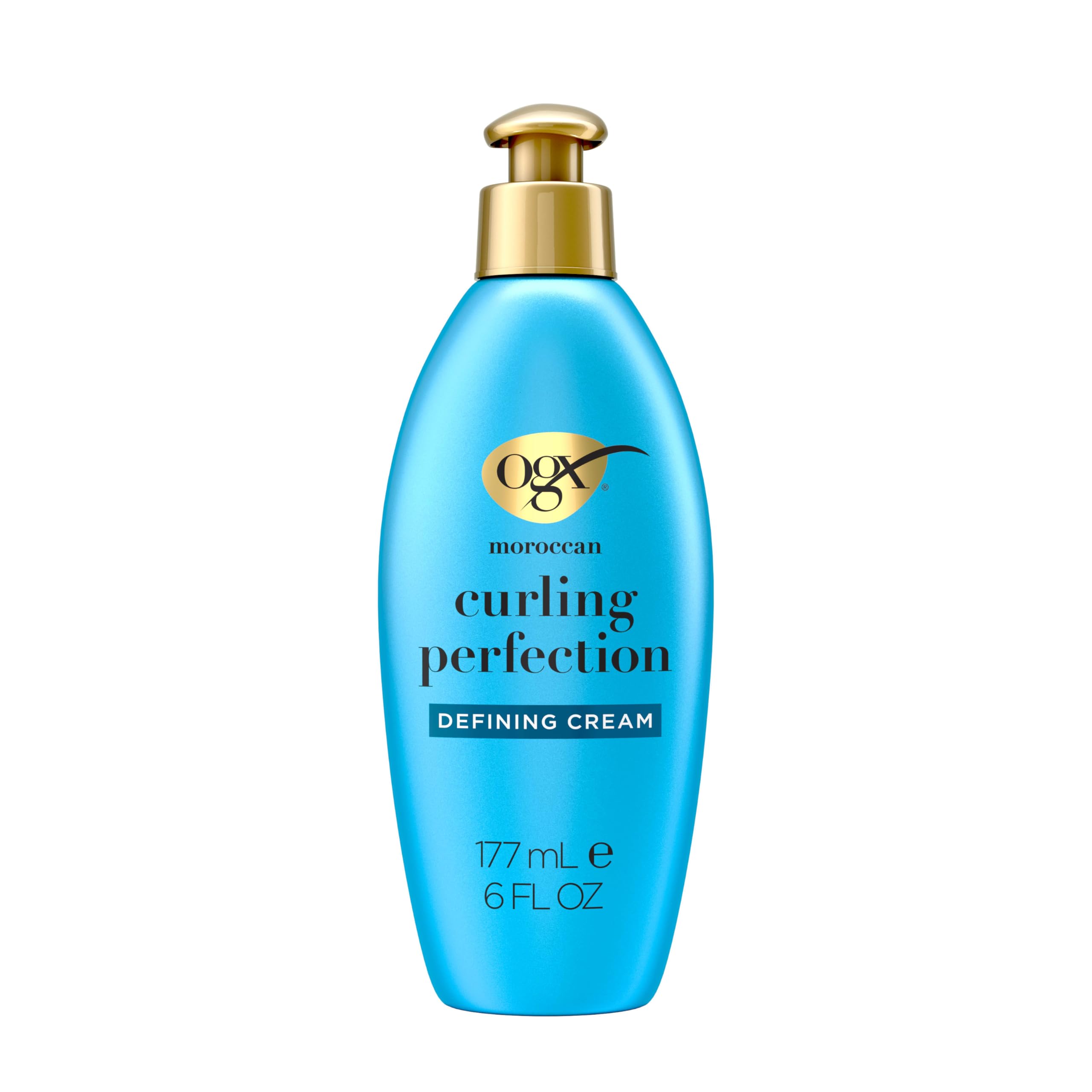 OGX crème-coiffante boucles avec huile d'argan du Maroc, définition et douceur.
