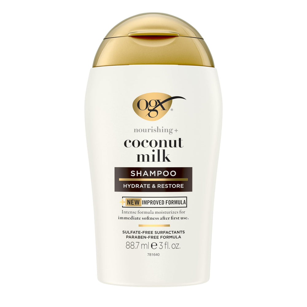 OGX Nourrissant Lait de Coco – bouteille de shampoing hydratant pour cheveux doux