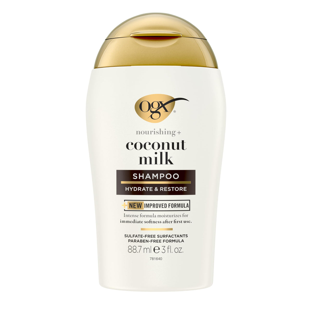 OGX Nourrissant Lait de Coco – bouteille de shampoing hydratant pour cheveux doux