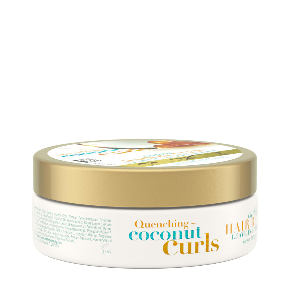 OGX Quenching Coconut Curls application facile comme soin quotidien.