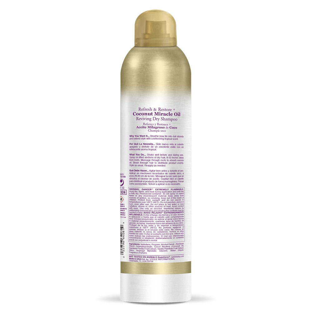 OGX-rafraichissement-cheveux-coco offre une texture légère et revitalisante