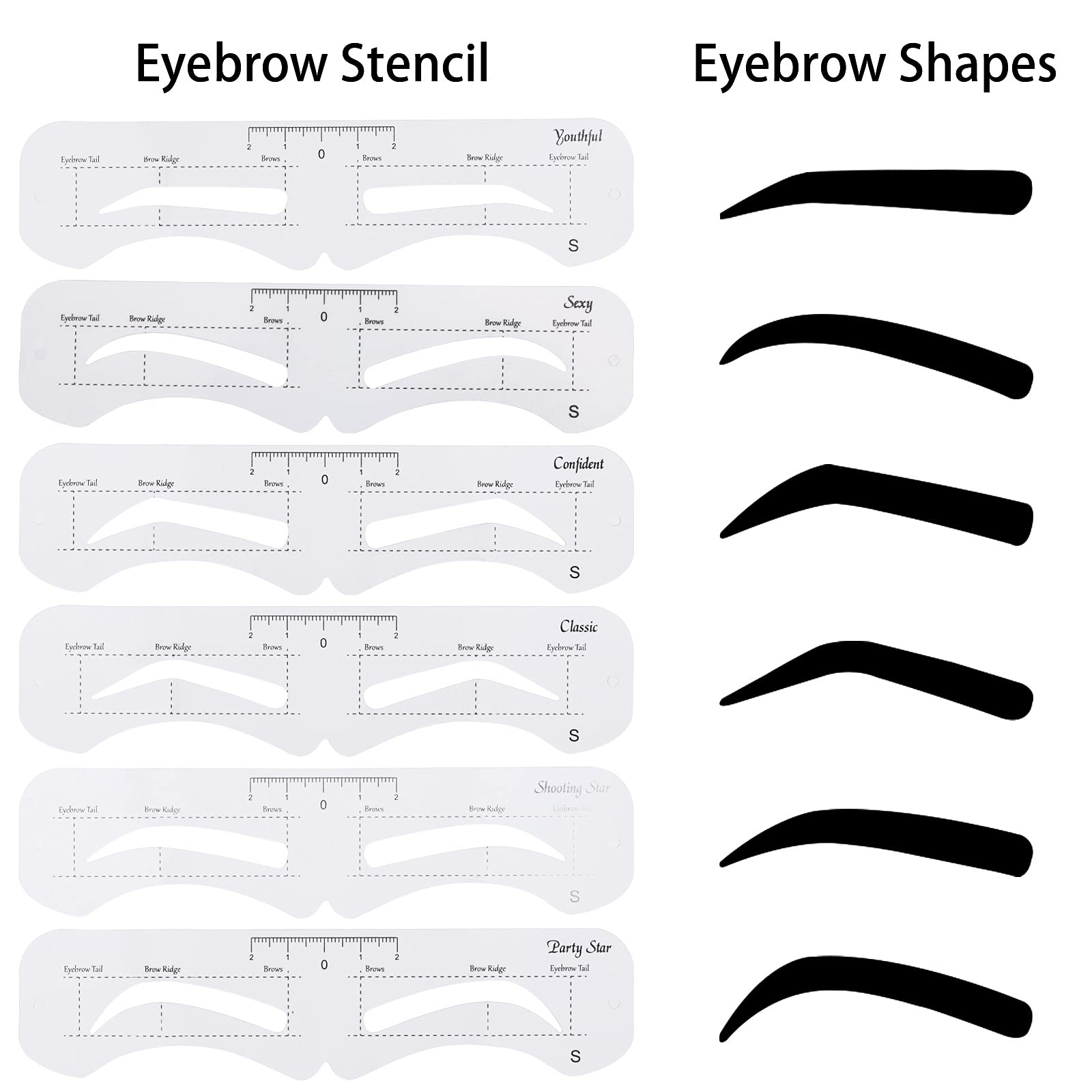 Gabarit débutant Ohlove facilitant le dessin des sourcils et le gain de temps