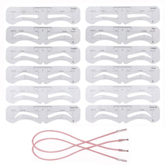 Ohlove gabarits sourcils réutilisables avec six modèles pour tracé net